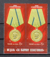 Russland 2014**, Medaille „Für Die Verteidigung Sewastopols“  / Russia 2014, MNH, Medal "For The Defense Of - Nuovi