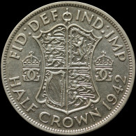 LaZooRo: Great Britain 1/2 Crown 1942 XF - Silver - K. 1/2 Crown