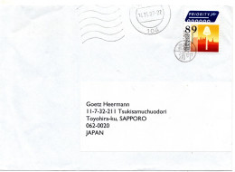 74949 - Niederlande - 2007 - 89c Kaesehobel EF A Bf ... -> TOYOHIRA (Japan), M "Nachtraeglich Entwertet"-Stpl - Covers & Documents