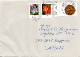 74953 - Bund - 2008 - 145c Bulle MiF A LpBf BRIEFZENTRUM 30 -> TOYOHIRA (Japan), M "Nachtraeglich Entwertet"-Stpl - Storia Postale