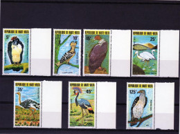 Haute Volta 1979, Birds, Hopoope, Birds Of Prey, 7val - Aves Gruiformes (Grullas)