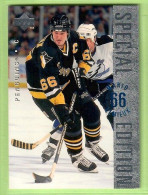 MARIO LEMIEUX---UPPER DECK "SPECIAL EDITION---SILVER" 1995-6 (NHL--4-4) - 1990-1999