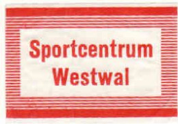 Dutch Matchbox Label, Sportcentrum WASTWAL Holland, Netherlands - Boites D'allumettes - Etiquettes