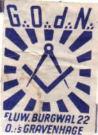 Dutch Matchbox Label, 's Gravenhage - Zuid Holland, G. O. D. N., Fluw. Burgwal 22, Netherlands - Boites D'allumettes - Etiquettes