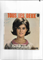 Disque 45 Tours Sheila 4 Titres Tous Les Deux-le Folklore Américain-dans La Glace-à La Mème Heure - Otros - Canción Francesa