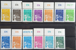 Luquet Haut De Feuille Avec Inscriptions Passage A L'€uro - Unused Stamps