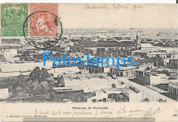 224062 URUGUAY MONTEVIDEO PANORAMA YEAR 1905 CIRCULATED TO FRANCE POSTAL POSTCARD - Uruguay