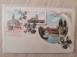 Souvenir De Chartres , Style Gruss , Publicité Chicorée Arlatte , Dos 1900 - Chartres