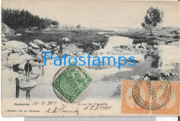 224070 URUGUAY MONTEVIDEO ARROYO MIGUELETE CIRCULATED TO FRANCE POSTAL POSTCARD - Uruguay