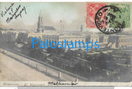 224072 URUGUAY MONTEVIDEO EL MANICOMIO CIRCULATED TO FRANCE POSTAL POSTCARD - Uruguay