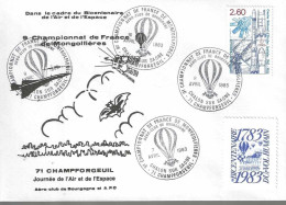 9 è  Championnat De France De Montgolfière 1983 Chalon Sur Saône - Briefmarkenmessen