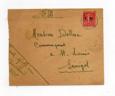 !!! LETTRE EN FRANCHISE MILITAIRE DE BOUTILIMIT (MAURITANIE) DE 1935 POUR ST LOUIS DU SENEGAL - Brieven En Documenten