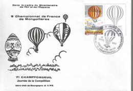 9 è  Championnat De France De Montgolfière 1983 Chalon Sur Saône - Expositions Philatéliques