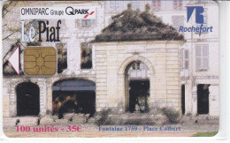 PIAF De ROCHEFORT  100 Unités Date 03.2010     500 Ex - PIAF Parking Cards