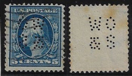 USA United States 1902/1933 Stamp With Perfin WO/&S By William Openhym & Sons From New York Lochung Perfore - Zähnungen (Perfins)