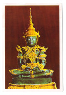 THAILAND // BANGKOK - THE IMAGE OF THE EMERALD BUDDHA UNDER SUMMER SEASON ATTIRE INSIDE WAT PHRA - Buddhism