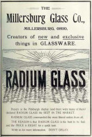 Radium Glass The Millersburg Glass Glassware Advertising 1910 (Photo) - Gegenstände