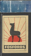 FOSFOROS ( LAMA ALPACA ) - OLD EXPORT MATCHBOX LABEL DDR - Boites D'allumettes - Etiquettes