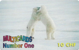 Switzerland: Prepaid Multicards Number One - Eisbären - Switzerland