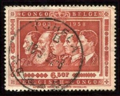 Congo Tshela Oblit. Keach Sur C.O.B. 348 Le 13/09/1959 - Usados