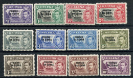 TRISTAN DA CUNHA - YVERT N°1 A 12 ** - SERIE GEORGE VI - Tristan Da Cunha