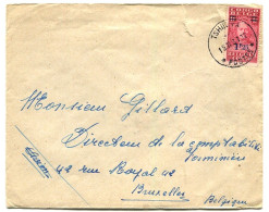 Congo Tshikapa Oblit. Keach 7A1 Sur C.O.B. 163 Sur Lettre Tshikapa - Bruxelles Le 19/11/1931 - Brieven En Documenten