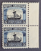 Etats-Unis 1925 N°264  En Paire BdF  1* Et 1**TB Cote 67€80 - Unused Stamps