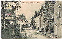 10  LES RICEYS  HOTEL DE LA POSTE ET GRANDE RUE  ANIMEE  1911 - Les Riceys