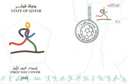 QATAR  - 2016-  FDC OF NATIONAL SPORT DAY STAMP. - Qatar