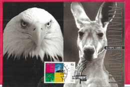 AUSTRALIA - CARTOLINA MAXIMUM - OLIMPIC GAMES - ANNULLO F.D.C. *22.JULY.1996* - Maximumkarten (MC)