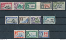 1939 Gilbert E Ellice Islands, Stanley Gibbons. N. 43- 54, Serie Di 12 Valori, MH* - Otros & Sin Clasificación