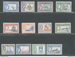 1956-62 Gilbert E Ellice Islands, Stanley Gibbons N. 64-75, Serie Di 12 Valori, MLH* - Sonstige & Ohne Zuordnung