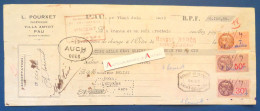 ● PAU 1939 - L. POURXET Ingénieur Villa Amyot - Lettre De Change à M. Beziat à Lectoure - Basses Pyrénées (atlantiques) - Lettres De Change