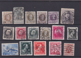 Belgique LOT DE TIMBRES PERFORES  Perfins - Unclassified