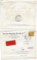 Porto Wine Express Airmail Commerce CV Portugal S.Bento 3apr1972 X Italy Via Lisboa AEREO 4apr With Esc.20 SOLO Franking - Vinos Y Alcoholes