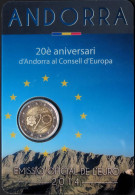 AN20014.1 - COINCARD ANDORRE - 2014 - 2 € Comm Adhésion Au Conseil De L'Europe - Andorra