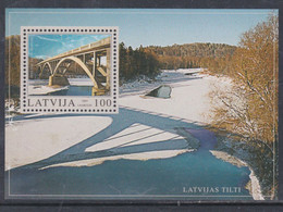 Lettonie BF N° 16 XX  Pont, Le Bloc  Sans Charnière, TB - Lettonie