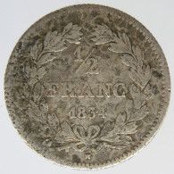 F18250.1 - FRANCE - Demi-franc Louis Philippe - 1834 Q - 1/2 Franc