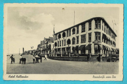 * Noordwijk Aan Zee (Zuid Holland - Nederland) * (Weenenk & Snel) Hotel Hollander, Zeedijk, Digue, Animée, Pony - Noordwijk (aan Zee)