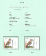 Belgium -  2010 BUZIN Birds - "KERKUIL"   Plaatnummers 1 & 2   -   Postfris - Zie Scan - 2011-..