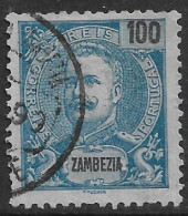 Zambezia – 1898 King Carlos 100 Réis Used Stamp - Zambèze