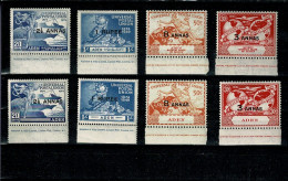 1949 Aden 2 X Serie Mi. 33-36 UPU Weltpostverein Overprinted M. Aufdruck Complete Set, MNH** - Aden (1854-1963)