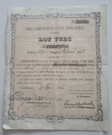 1892 Action Turquie Lot Turc Certificat Dette Ottomane - Banca & Assicurazione
