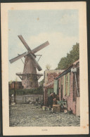 Sluis Rond 1910 - Huisje Met Wassende Vrouw En Molen - Sluis