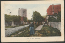 Sluis Rond 1910 - St. Anna Termuiden Met Vrouw In Klederdracht - Sluis