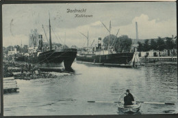 Dordrecht Rond 1905 - Kalkhaven Met Veel Havenwerkers Aan Het Werk Op Boomstammen. - Dordrecht