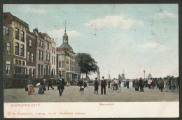 Dordrecht 1906 - Merwekade - Levendig. Molen - Dordrecht