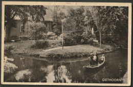 Giethoorn 1953 Bondshotel Prinsen - Beulakerwiede. Punterrocht Met Bezoekers - Giethoorn