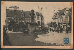 Hilversum Brink Met Kerkstraat 1949 - Levendig Met Veel Fietsers - Hilversum