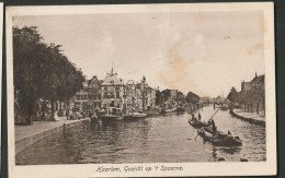 Haarlem 1930 - Gezicht Op Het Spaarne Met Punterend Binnenschip - Haarlem